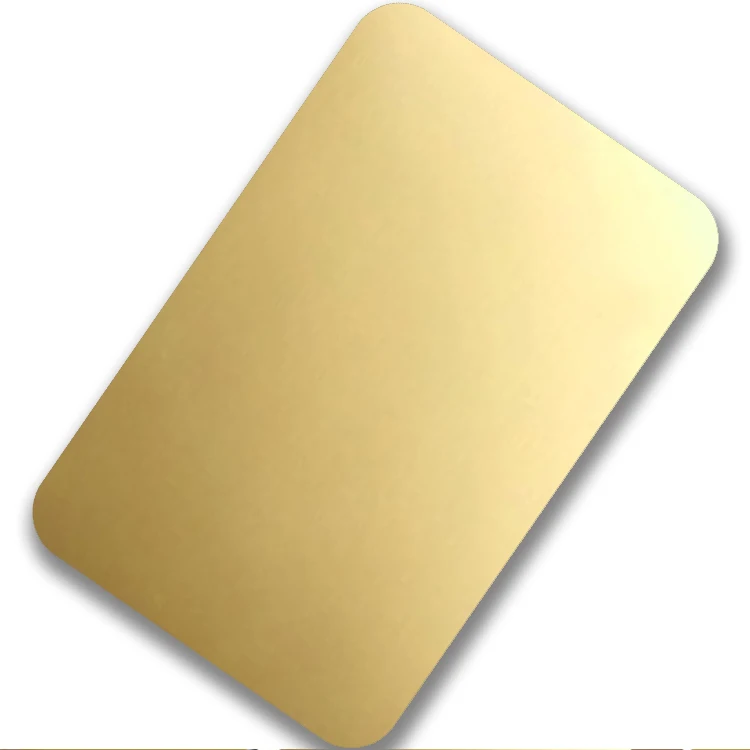 Factory Supply Good Quality 201/304 PVD Ti-Gold Coated Stainless Steel Sheet for Decoration Interior Wall Panels