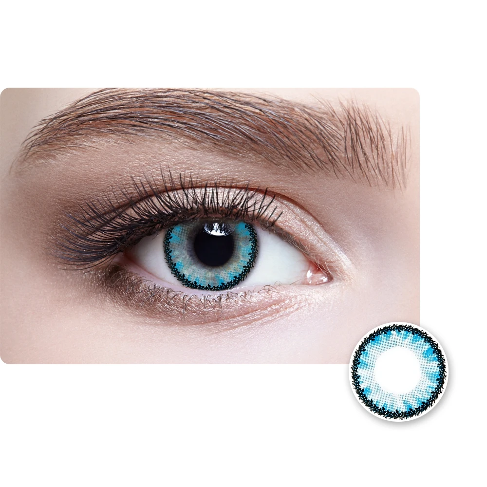 Wholesale beautiful color eye contact lenses the best quality 14.5mm big eye fresh contact lenses
