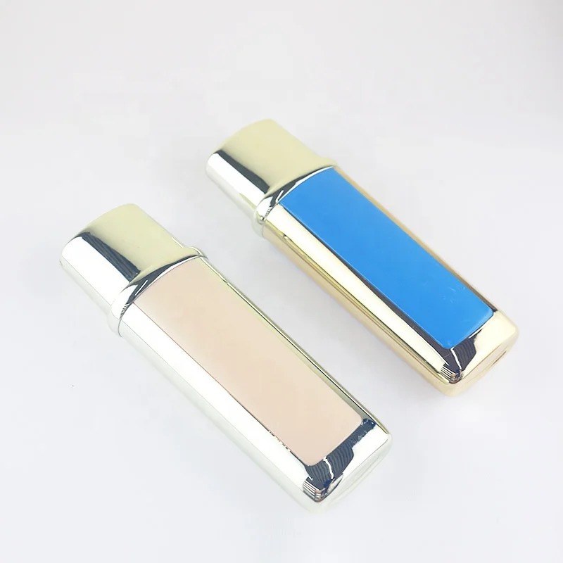 new empty 120ml 4OZ cream cosmetic packaging set lotion serum pump bottle Luxury flat square skincare packaging