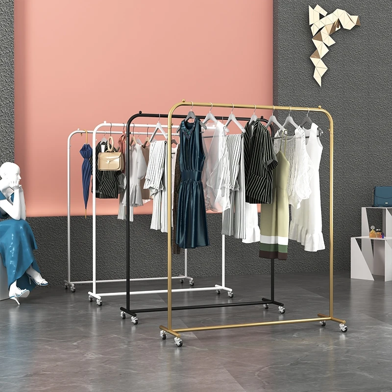 Commercial Pipe Clothing Rack Garment Rack with Bottom Shelf Heavy Duty Wall Mounted Organizer for Bedroom