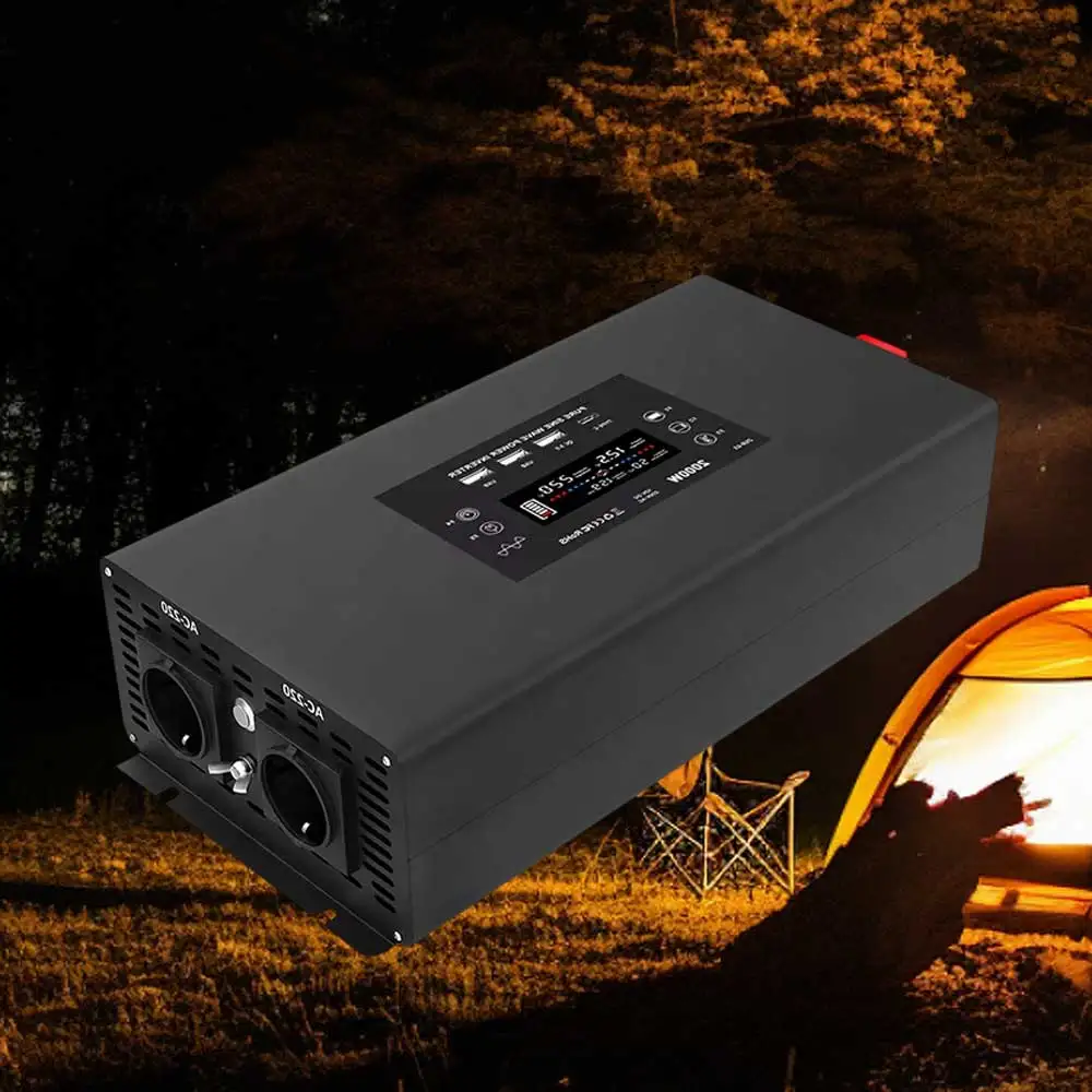 OSWELL 2000W 24V/48V 230VAC Power Supply Inversor Converter Transformer Pure Sine  Solar Inverter