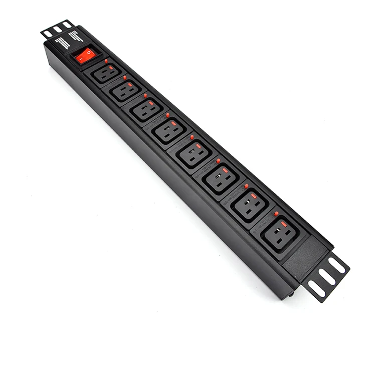 C19 Output 16A Master Switch 8*Locked IEC PDU Socket