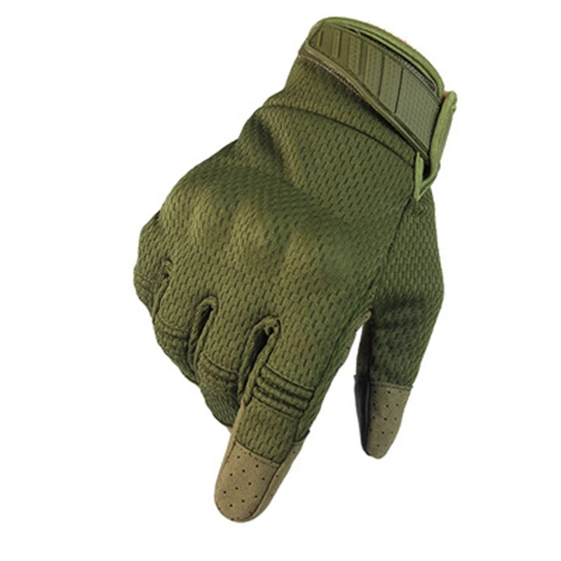 Favorable Price Comfortable Protect Full Finger Touch Screen Hard Knuckle Military Tactical Shock Resistant Outdoor Sport Gloves