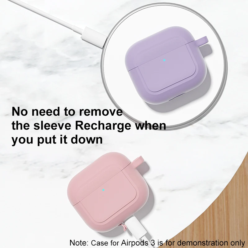 Оптовая продажа силиконовый защитный противоударный чехол для Apple Airpod 3 Airpods