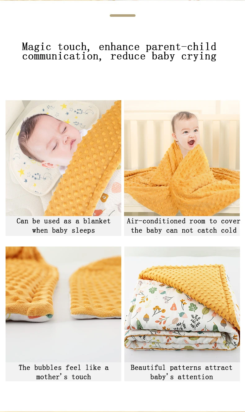 supplier Baby Breathable skin-friendly gauze wrap thin section newborn baby wrapping quilt cover crochet baby blanket