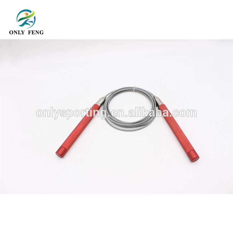 Professional Adjustable Aluminum Handle Self-Lock Steel Wire Speed Jump Rope