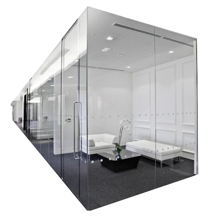 2021 latest design office partition wall commercial price aluminium partition wall board half glass office partition wall
