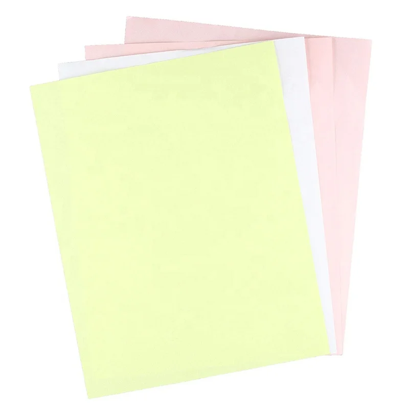 China Mixed Colors Carbonless NCR Paper 50gsm, 55gsm, 60gsm