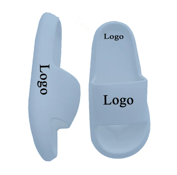 Hot Selling Custom French Durable Sole Grey Color EVA Slide Asian Style Oem Logo Women Slide  EVA Slide Slippers
