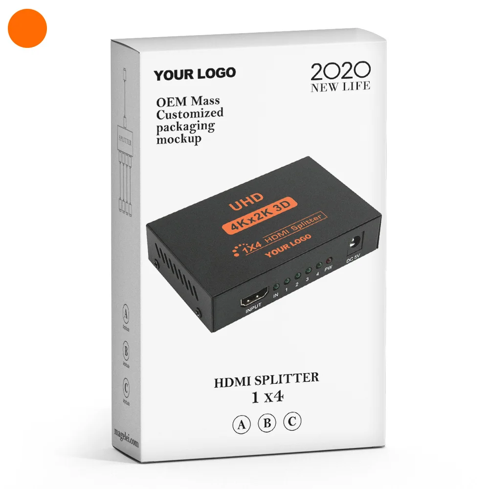4K 2160P 1080P 3D HDCP FULL HD 4 порта 4K HDMI сплиттер 1x4 1x2 1x4 1 в 4 выхода концентратор ретранслятор усилитель переключатель HDTV