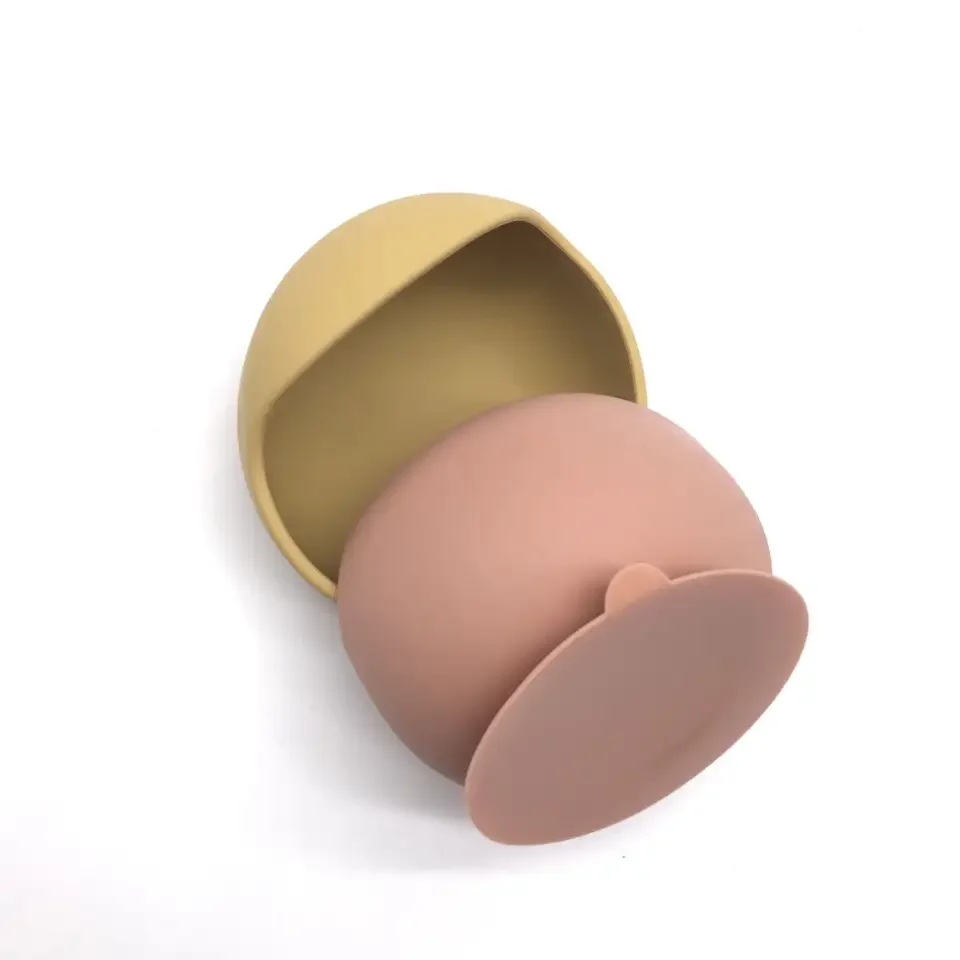 Hot Sale Food Grade Dinnerware Sets Silicone Tableware Baby Food Plate Bowl With Spoon For Toddler