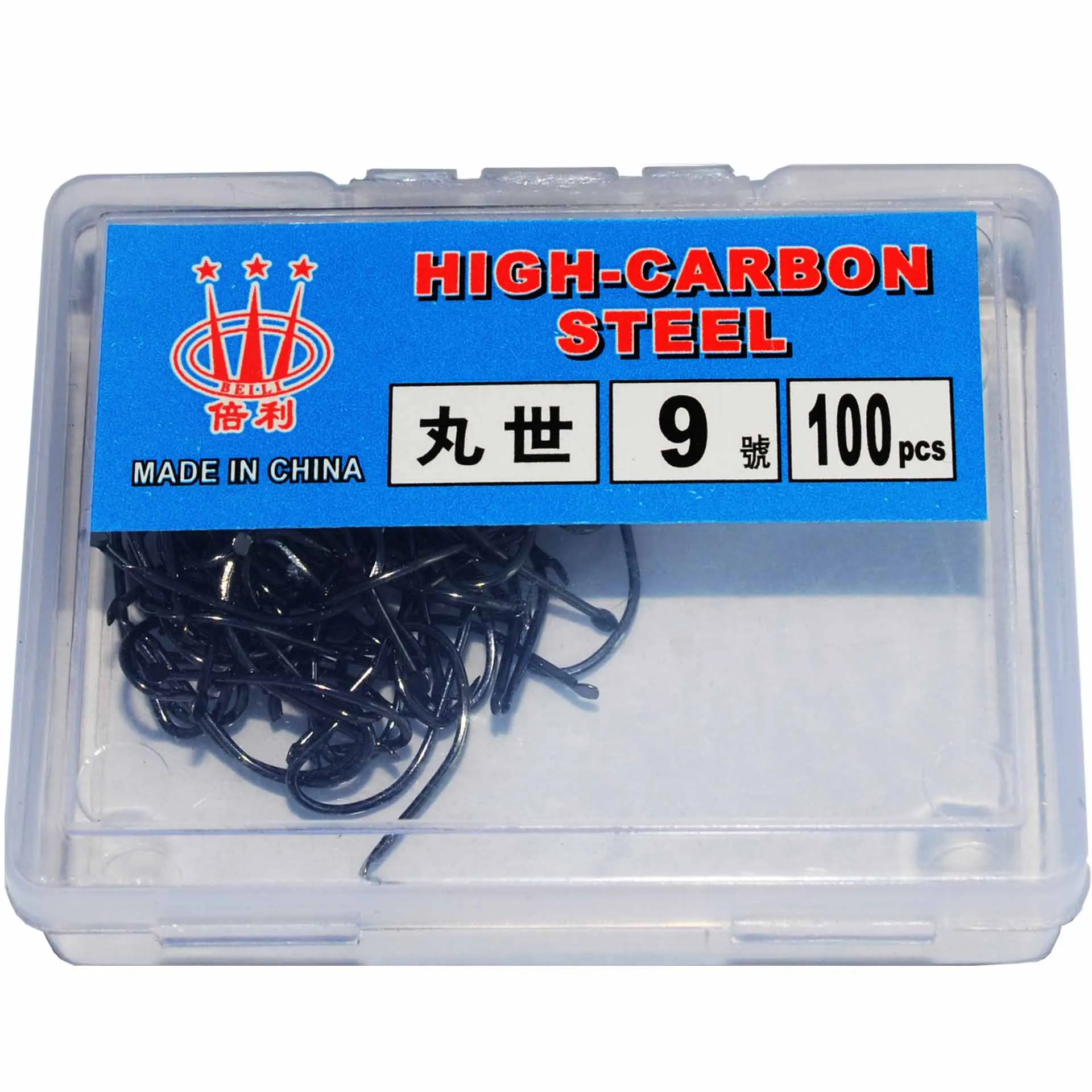 1#-27# Fishing Hooks Single Eyeless French Snell sharp Barb Wanshi Flat No Eye Hole End Sharpened Black Carbon Hook