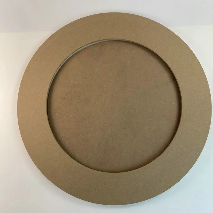 Хорошая цена рекламная акция CARB MDF экологически чистые DIY пустые стены декоративная деревянная круглая Рама 20 дюймов