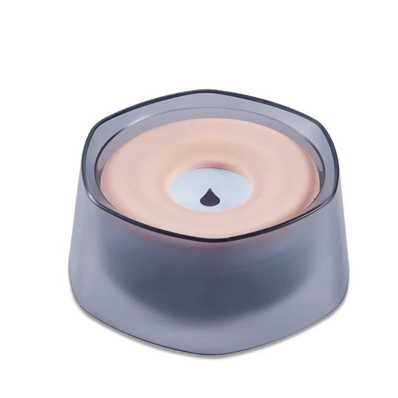 Hexagon Floating Dog Water Bowl Splash Proof Pet Bowl for Drinking