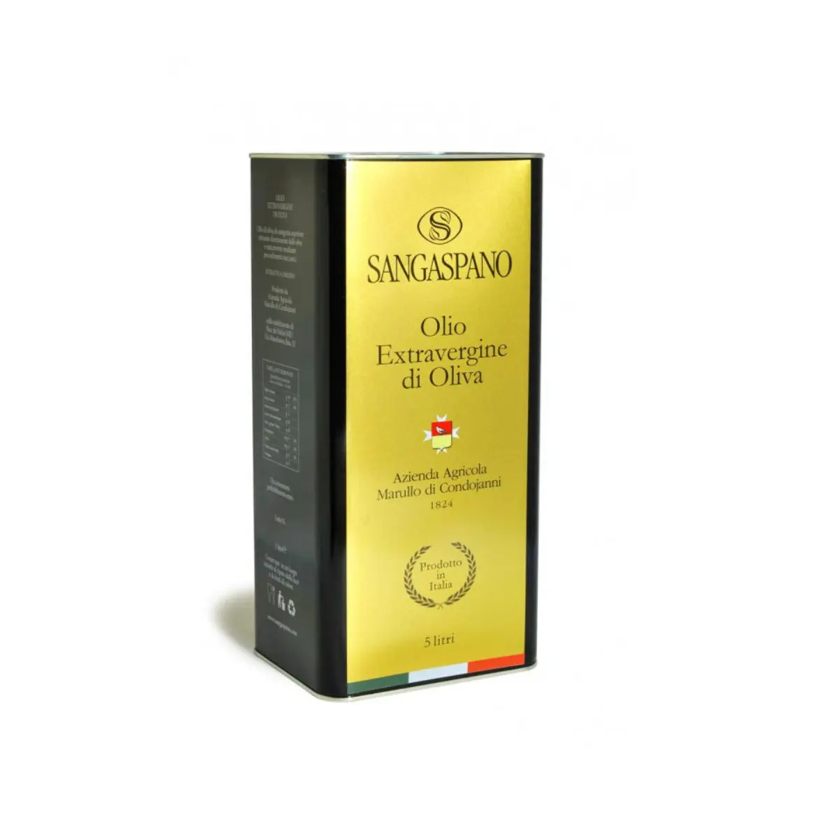 High Quality Cold Pressed Organic Extra Virgin Olive Oil Wholesale Leccino for Ho Re CA Big Sale Made in Italy Metal Box 3lt