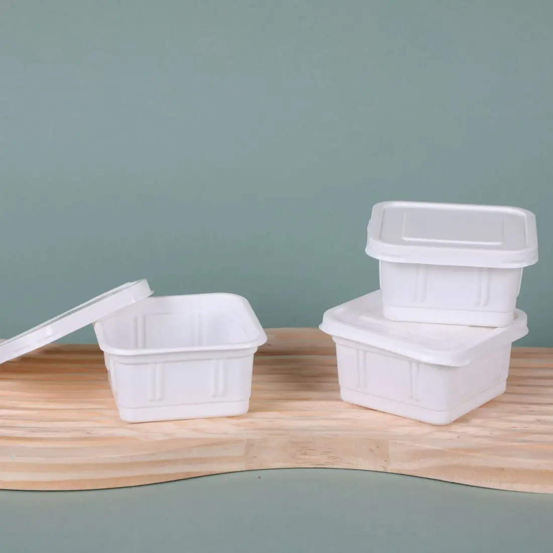 Quality Certification Wholesale Custom Capacity/Logo Biodegradable PLA Plastic Containers for Yogurt