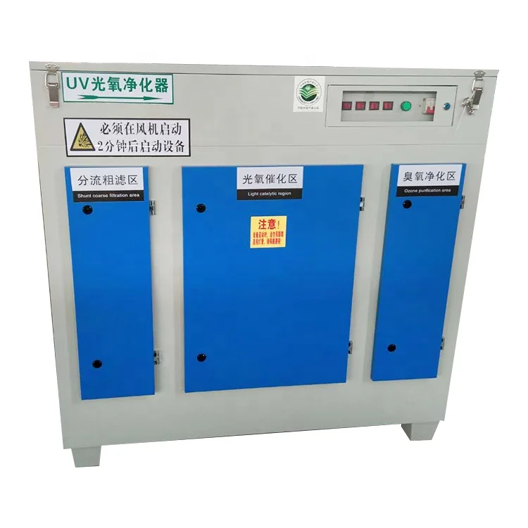 
China Factory Uv Photolysis Oxidation Deodorizing Equipment/waste Gas Treatment Gas Disposal 