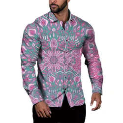 New design Anti-pilling printed shirts camisas arabes para hombres 3d print t shirt