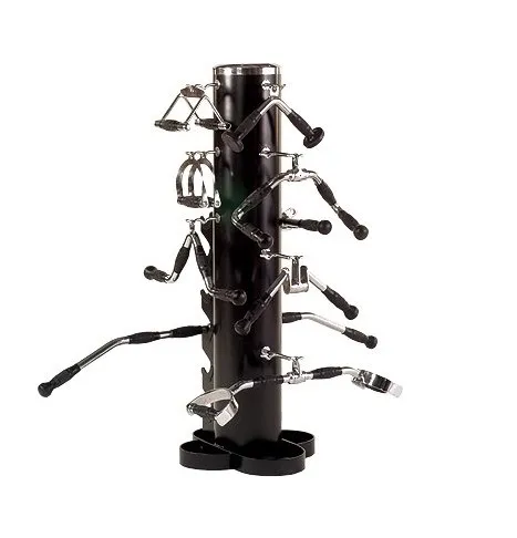 
Cable machine attachment Lat Pull Down Machine Accessory : Tricep Rope, Single D-Handle, V-Shaped Bar & Rotating Straight Bar 