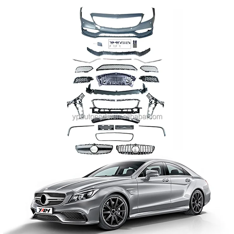Front Bumper For Mercedes Benz CLS W218 63amg Style Car Bumpers GT Grille 2011 2012 2013 2014