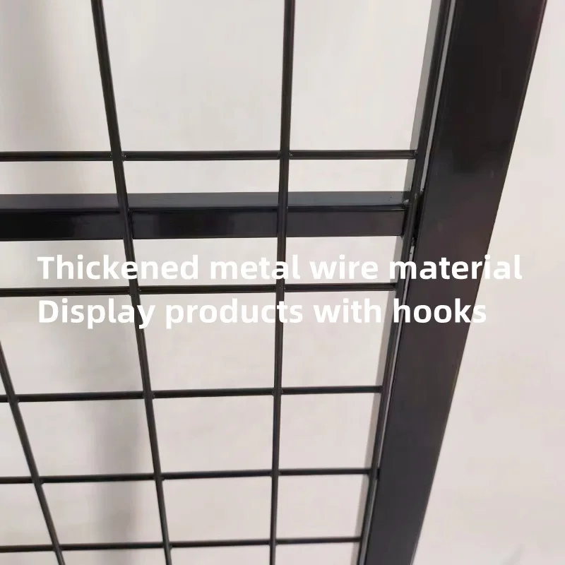 Custom Large Capacity Store Hanging Product Jewelry Toy Phone Case Charger Accessories Tools Metal Mesh Grid Display Rack Stand