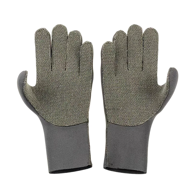 Custom 3mm 5mm Neoprene Swimming Hand Gloves Durable High Quality Blue Neoprene Swimming Gloves