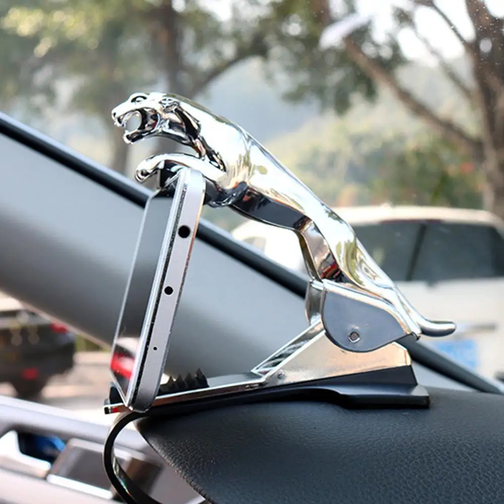 Car Phone Holder Leopard Cheetah 360 Degree GPS Navigation Dashboard Phone Holder For iPhone 8 Plus XS XR 11 Por MAX S10 Mate30