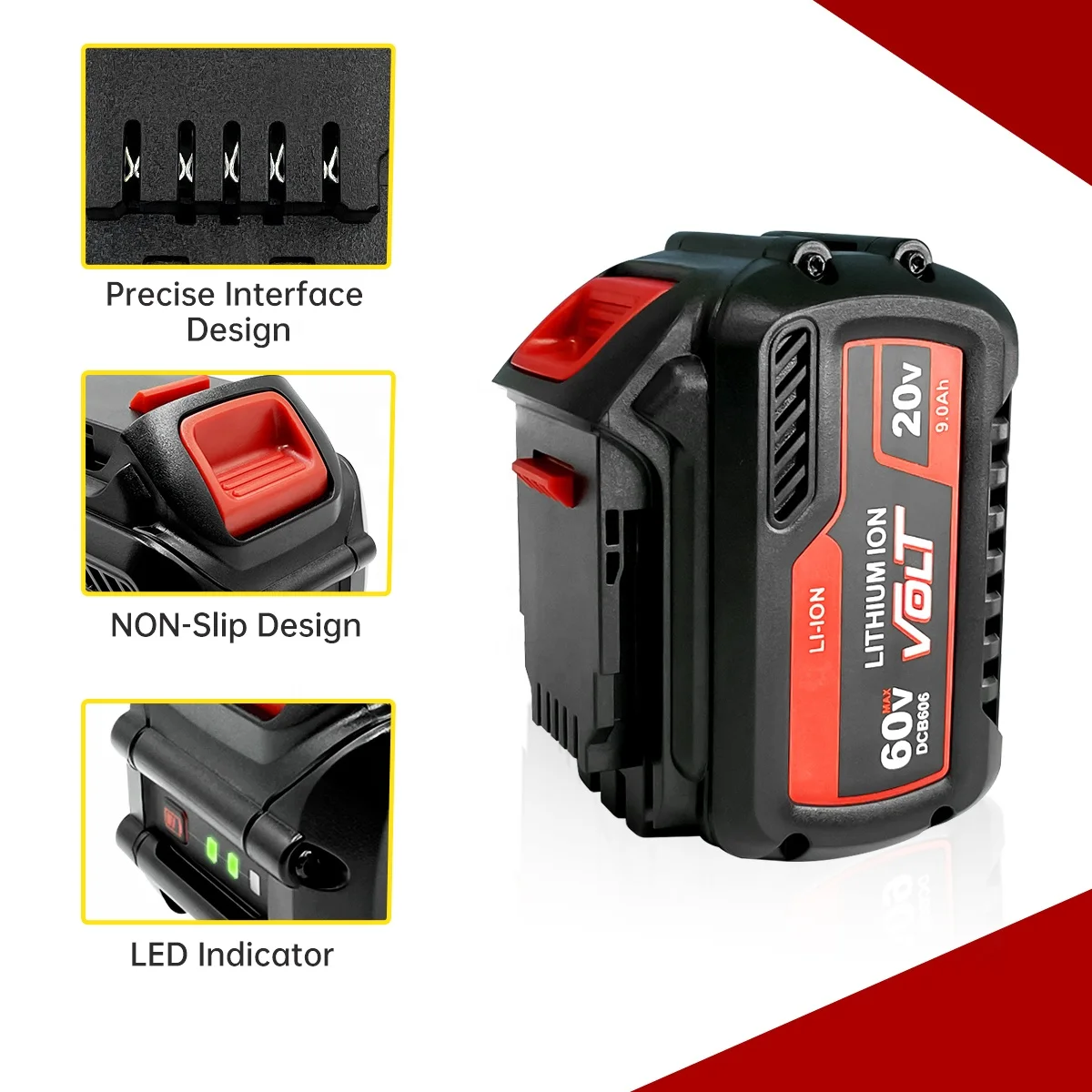 20 В/60 В макс. 9.0Ah DCB606 сменная батарея для Flexvolt батареи Dew alt 60 DCB609 DCB205 DCB200 беспроводные инструменты