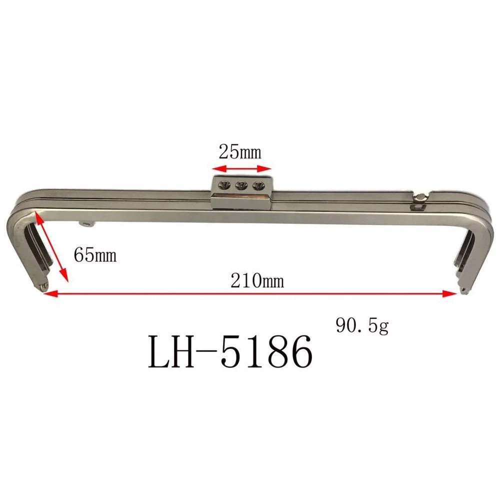 Custom lead free and nickle free iron metal D ring shape best quality metal luggage bag  handle for making bag