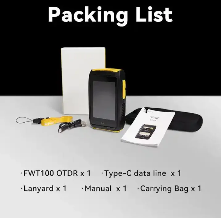 New 80km Handheld Mini OTDR 1550nm Fiber Optic Tester Exfo PON Domain Launch Smart Event Map With OPM VFL OLS