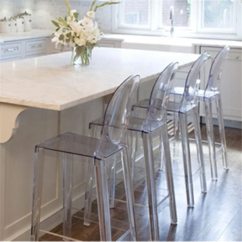 Victoria Clear transparent stackable bar wedding ghost louis chair