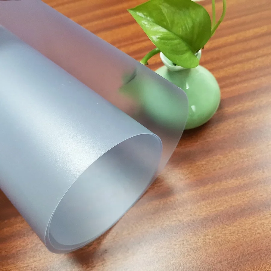 Clear Matte PVC  Film Roll Translucent Frosted Window Film Semi-Transparent PVC for Blisters