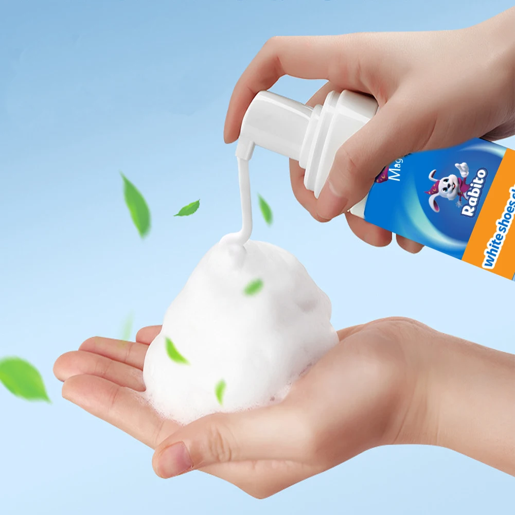 Sneaker Leather Care Cleaner Shoe Polish Cream Clean White Shoes Sports Shoes Foam Spray Cleaner