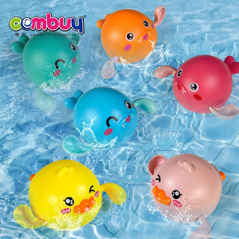 Duck baby bath play swimming cute animal plastic wind up toy