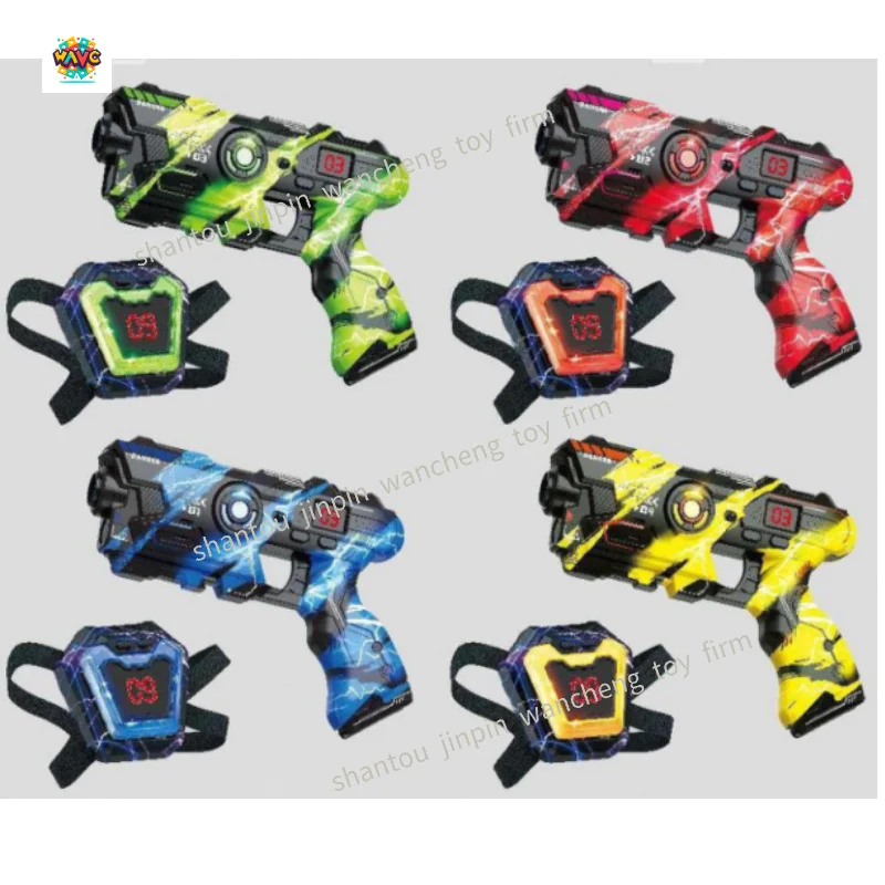 Laser Tag Guns Set Of 4 With Digital LED Score Display Vests, Infrared Multi-Function Toy Guns, Lazer Tag Gift Toy For Teen Kids