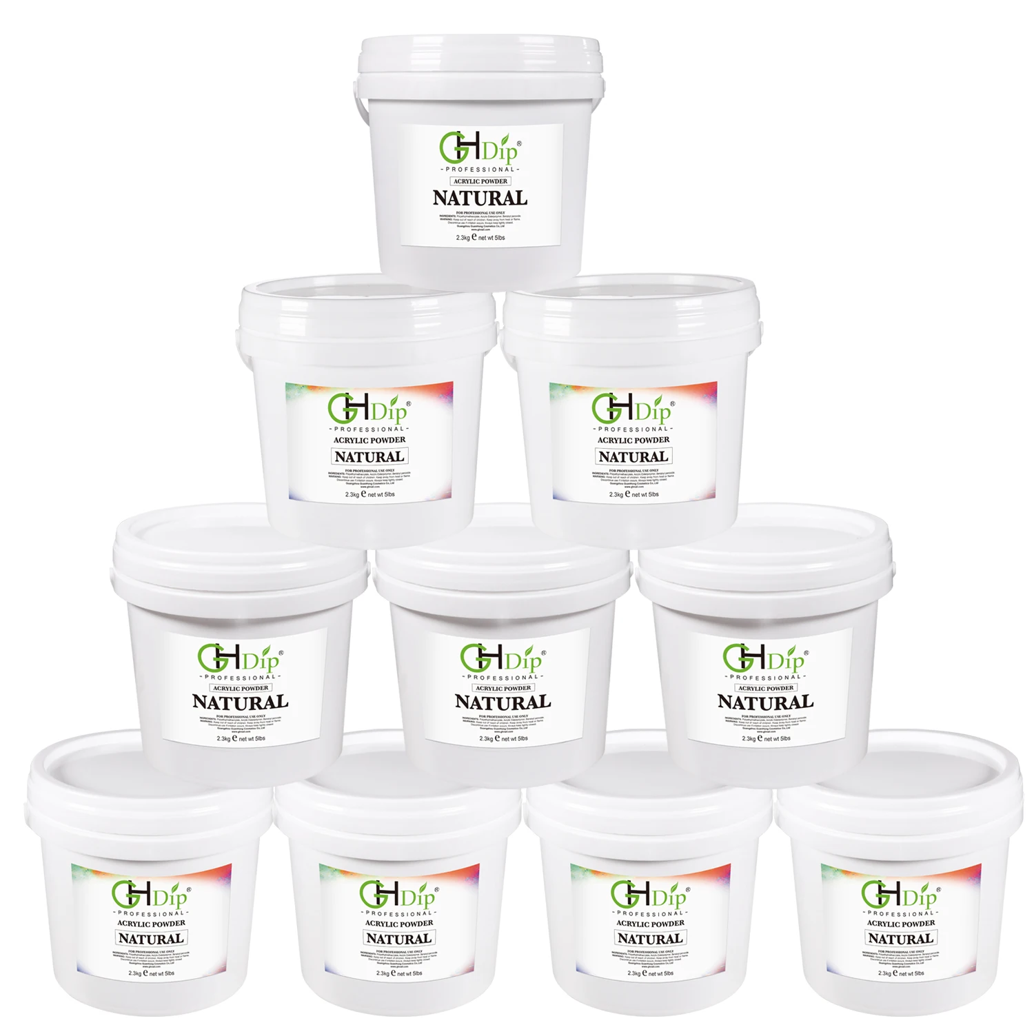 Factory Wholesale 36 Colors in Stock 25lbs Nail Natural White Pink Clear Acrylic Powder Bulk