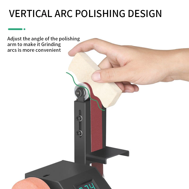 350W Belt Sander Electric Sanding Polishing Machine Grinding Sander Grinder Small Sand-belt Machine