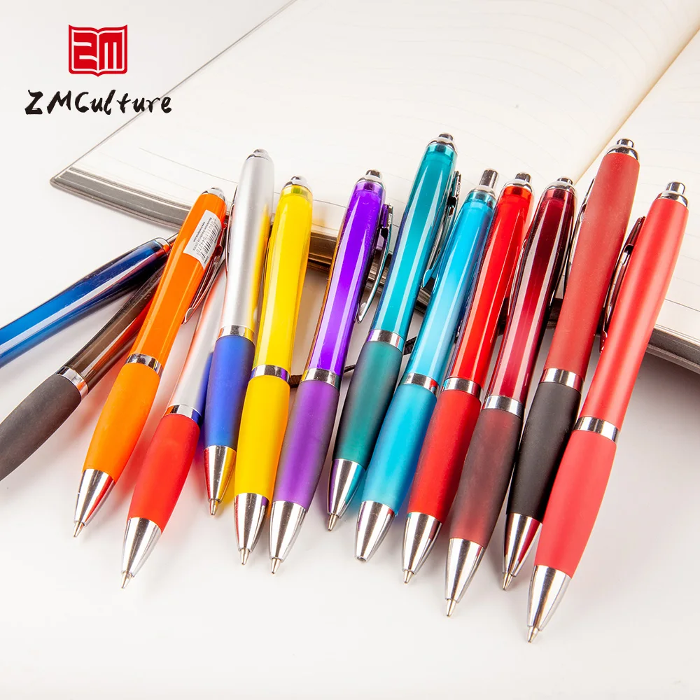Wholesale Gourd Pen Click Plastic Body Customized Logo Colorful Kinds Promotional  Soft Stylus Pens