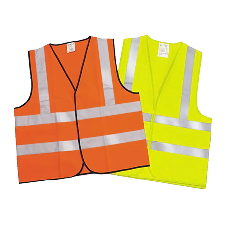 HCSP High Visibility Fluo Yellow Safety Vest EN ISO 20471 Reflective Vest