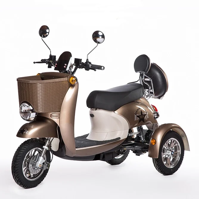 
Powerful 3 Wheel Mini Electric Mobility Scooter With 48V 500W Motor 