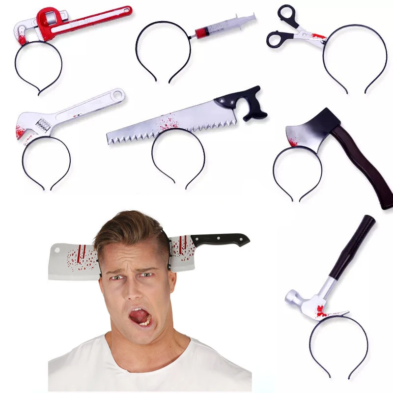 2021Horror Halloween Headband Scary Accessories Props Halloween Party Supplies Event Party Halloween Decoration