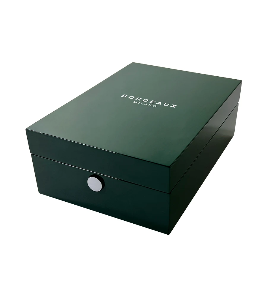 Factory Wholesale perfume wooden box Dubai black box perfume High Glossy perfume packaging box