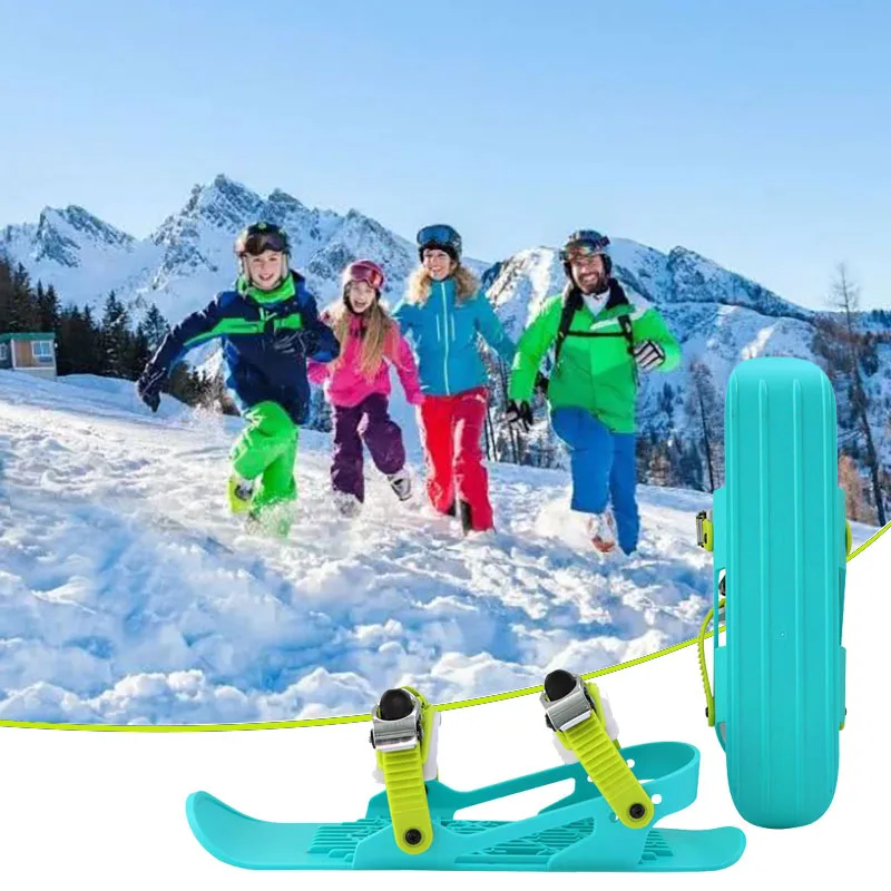Hot Sales Adjustable Mini Short Ski Skates Snow Skis