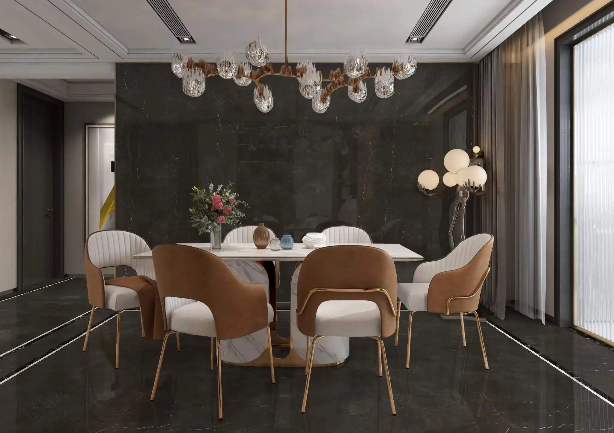 2021 китайский производитель индивидуальный серый мраморный экран для плитки оптовая продажа мраморная плита