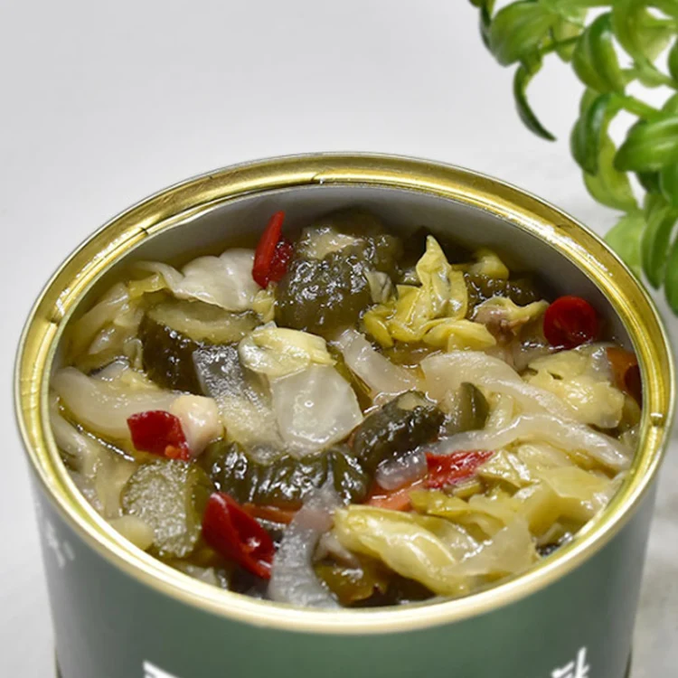 Аварийное питание Китайская дешевая цена вкусные консервированные овощи маленькая