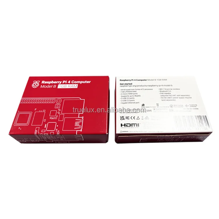 Raspberry Pi 4 Model B 1GB SDRAM Development Board Kit New Original Linux Mini Computer Raspberry Pi 4B 1G