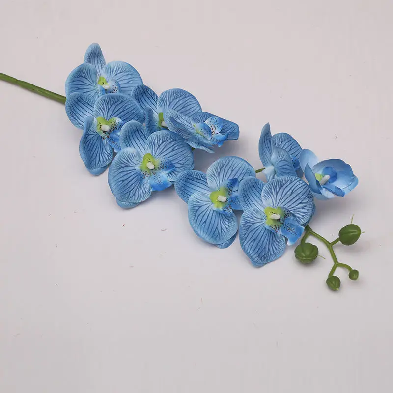 High quality 10 heads 105cm length 8 colors flowers artificial home orchid pot decoration wholesale
