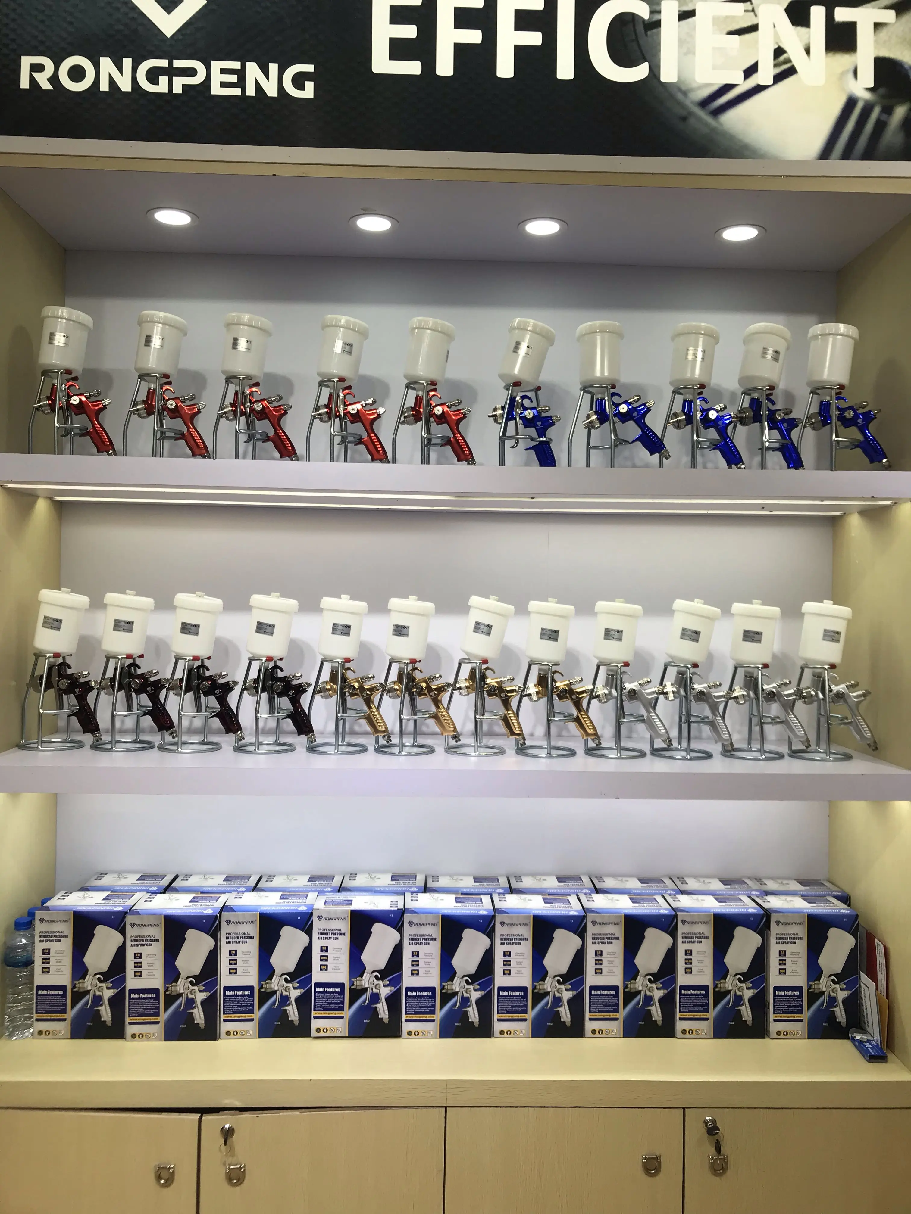 AEROPRO A604 Hvlp Gravity Feed Air Spray Gun 1.3mm Nozzle Size  600cc Aluminum Cup Air Powered Auto Paint Spray Gun