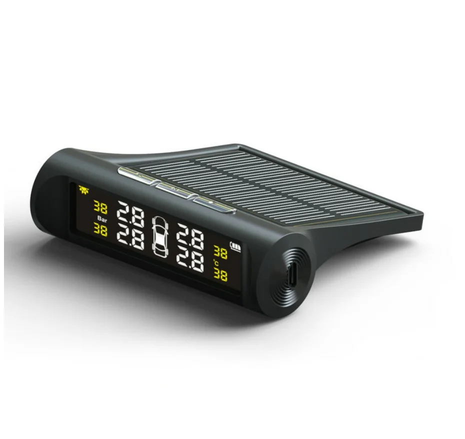  Car Truck Wireless Smart TPMS Solar Power Tire Pressure Monitoring System Sensor