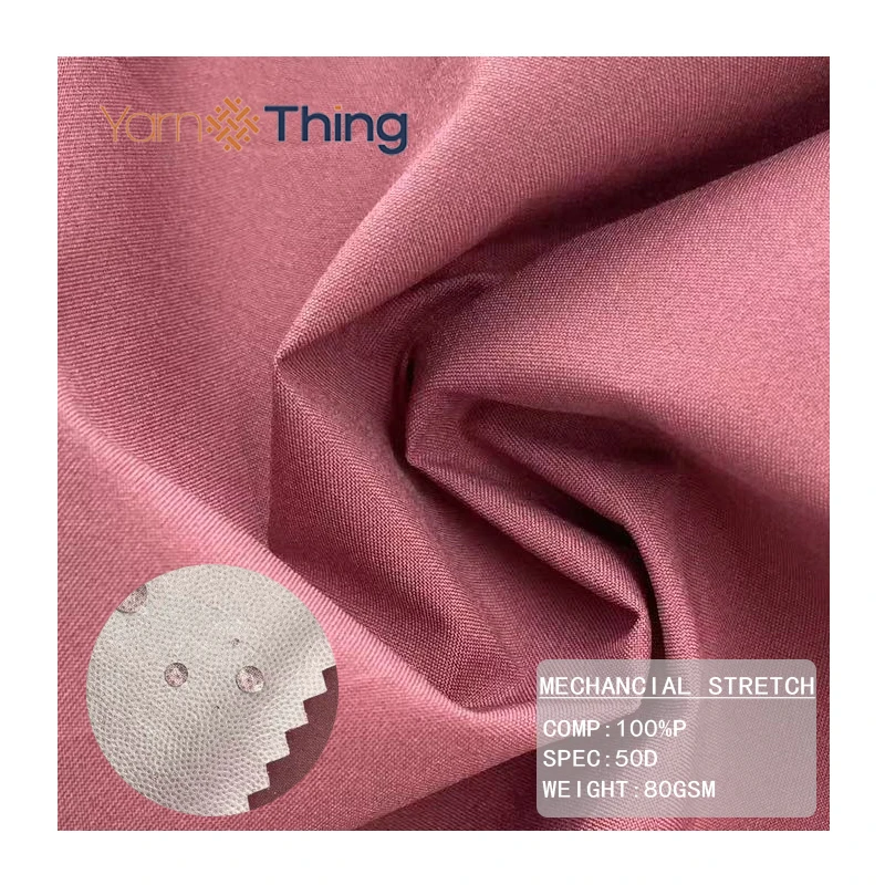 Lightweight mechanical stretch Fabric 100% polyester bonded TPU membrane softshell jacket fabric